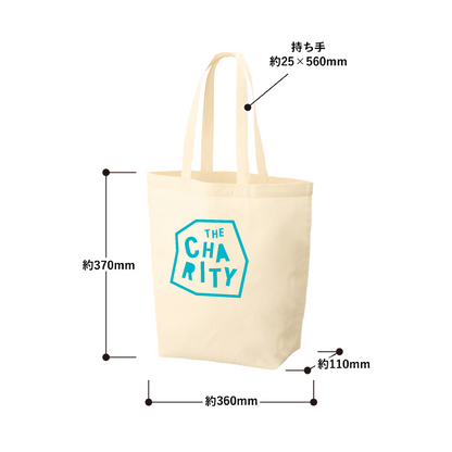 THE CHARITY｜オーガニックコットントート M（ナチュラル）
